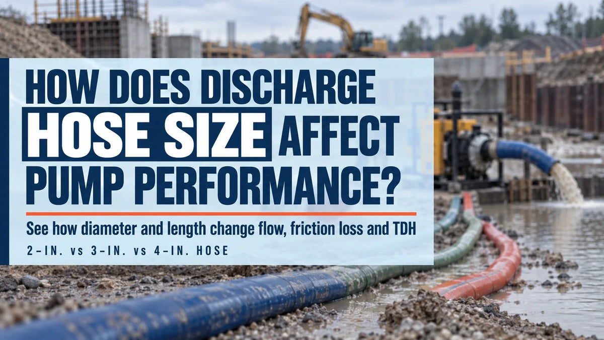 How Does Discharge Hose Size Affect Dewatering Pump Performance?