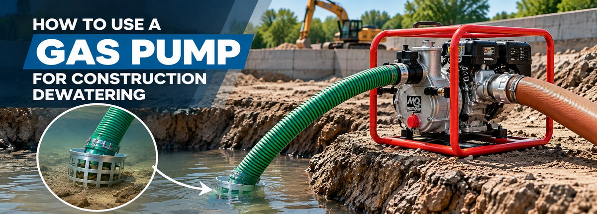 How to Use a Gas Pump for Construction Dewatering