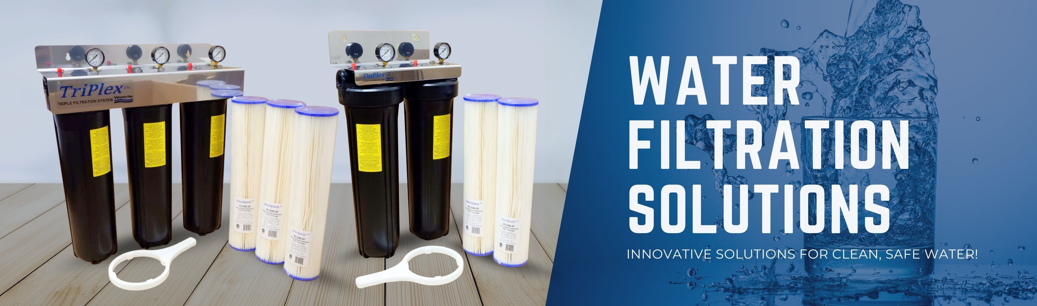 Commercial Water Filters & UV Parts – Quality Treatment Banner