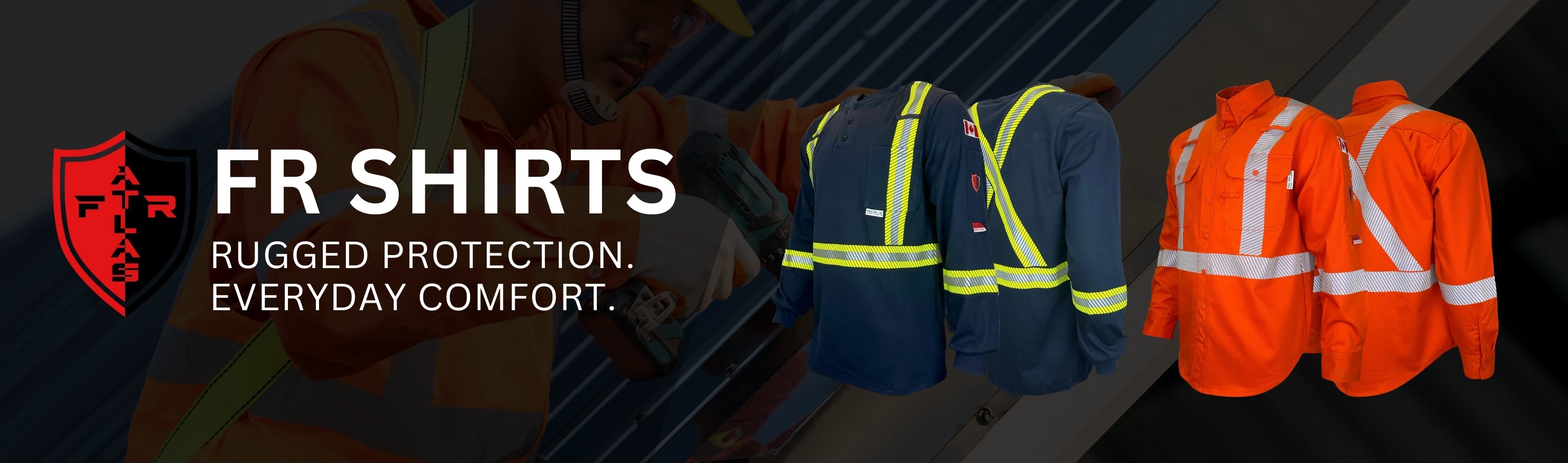 Atlas Workwear - FR Shirts Banner