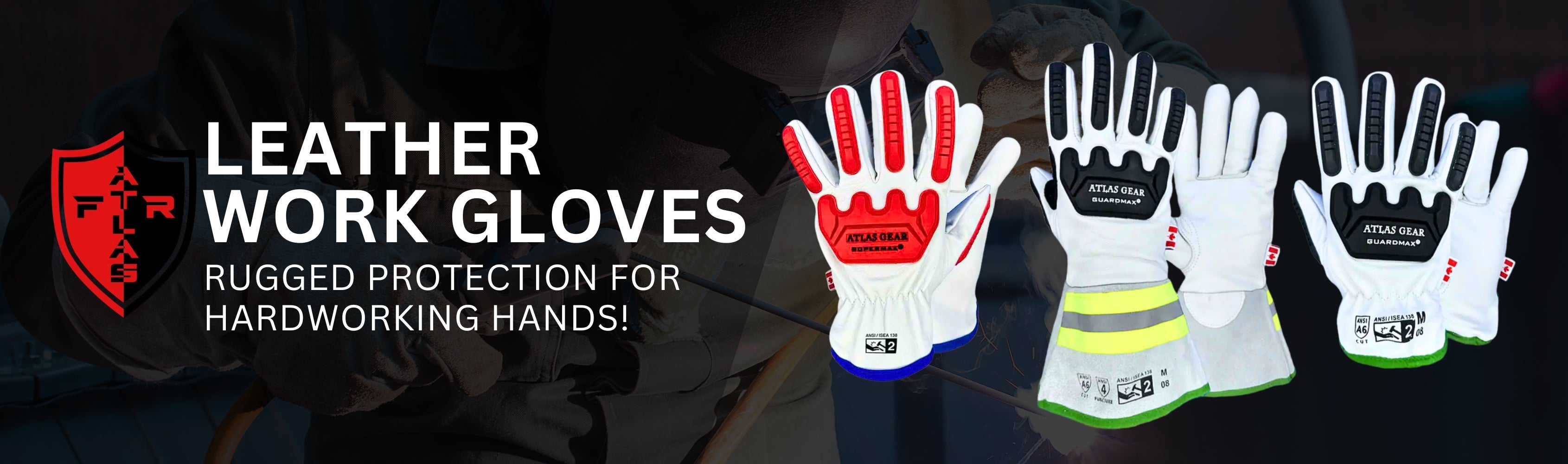 Atlas Workwear - Leather Work Gloves