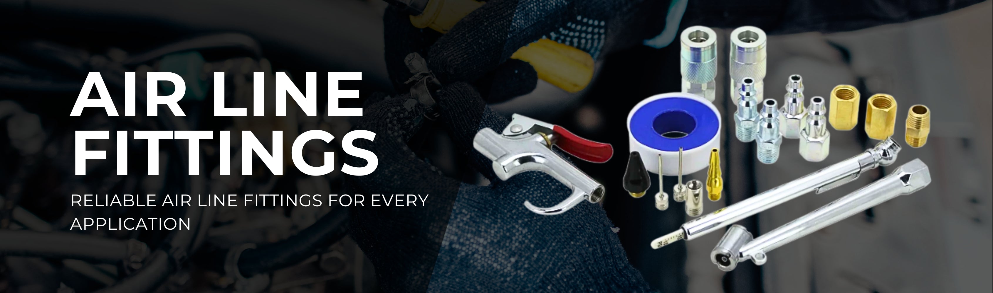 Air Line Fittings Banner