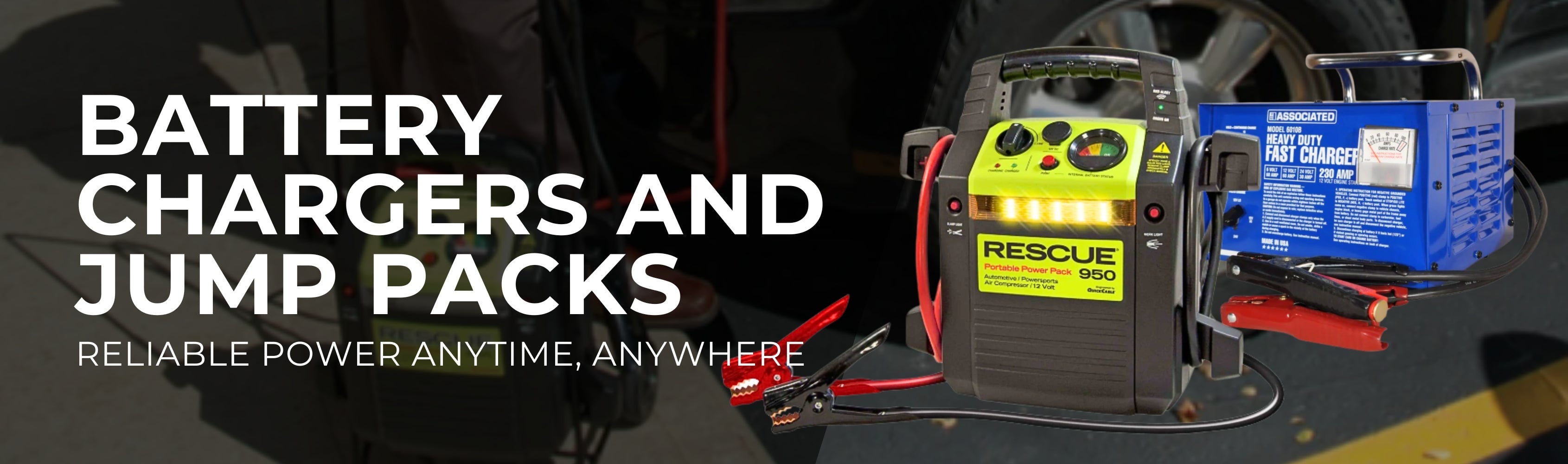 Battery Chargers and Jump Packs Banner