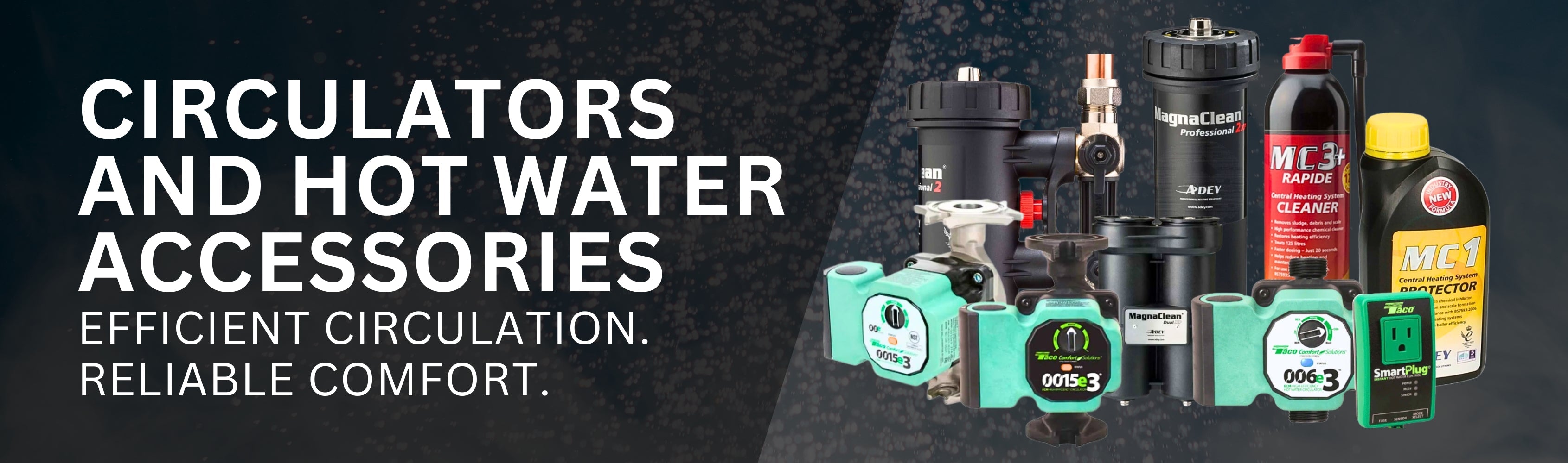 Circulators and Hot Water Accessories Banner