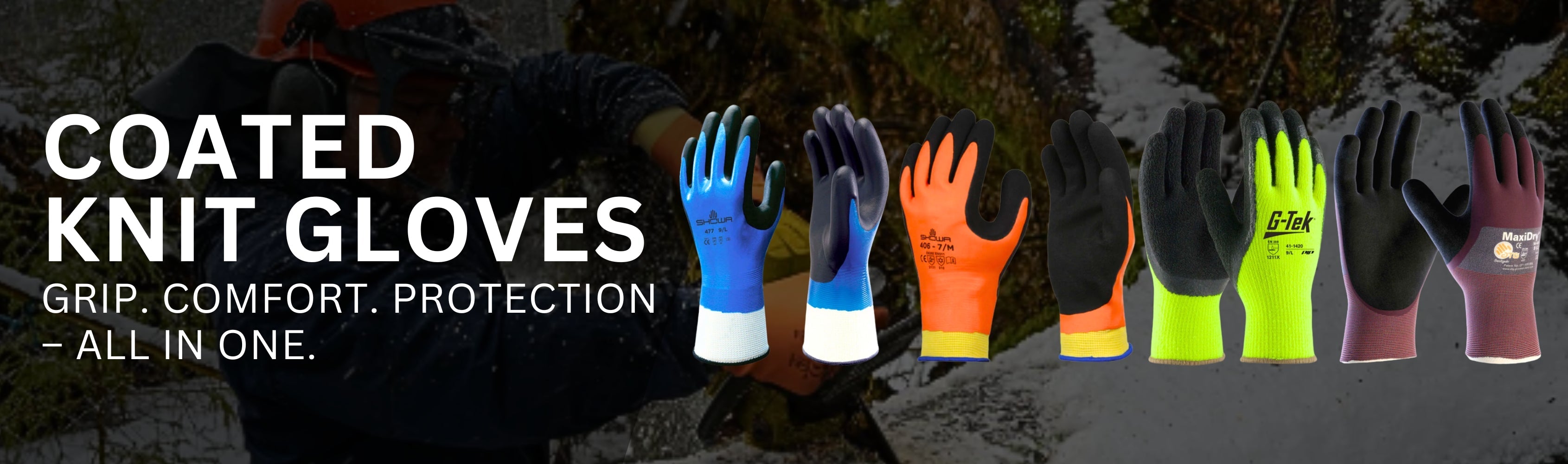 Coated Knit Gloves