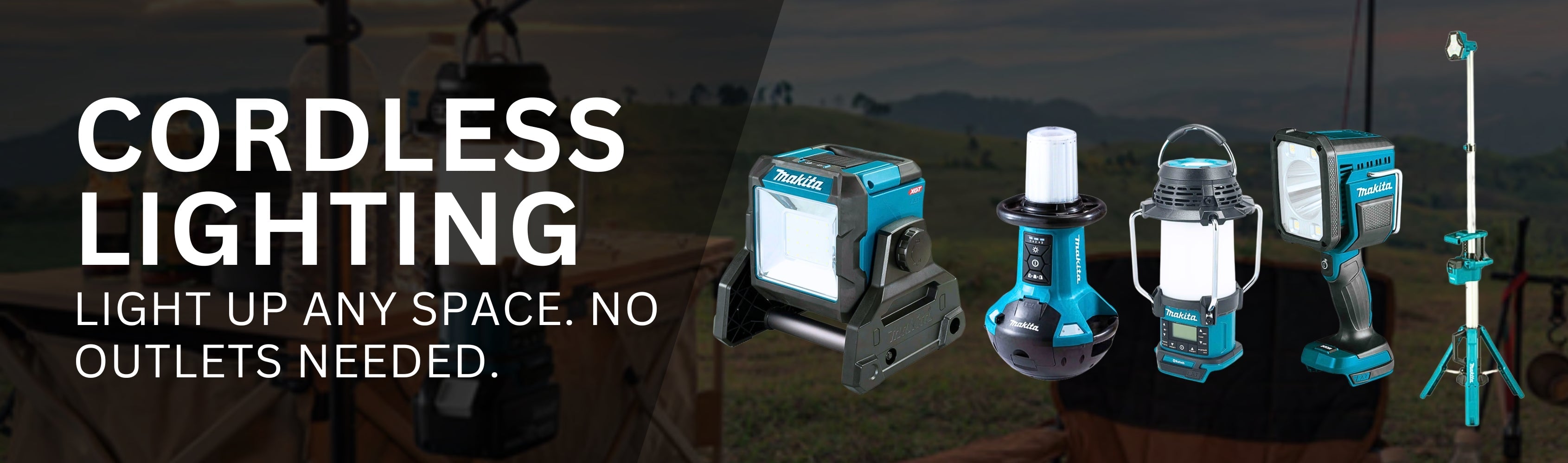 Cordless Lighting Banner