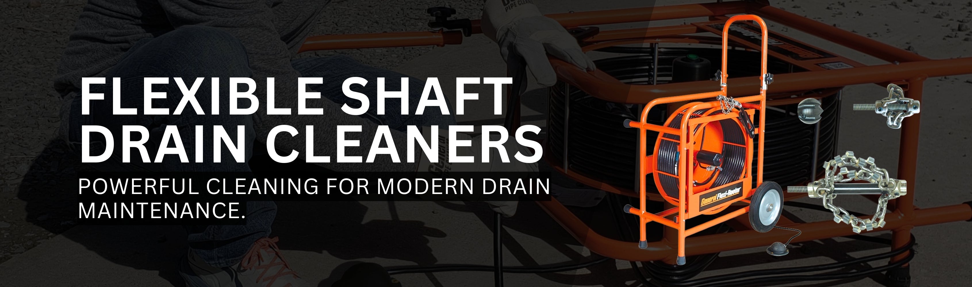 Flexible Shaft Drain Cleaners Banner