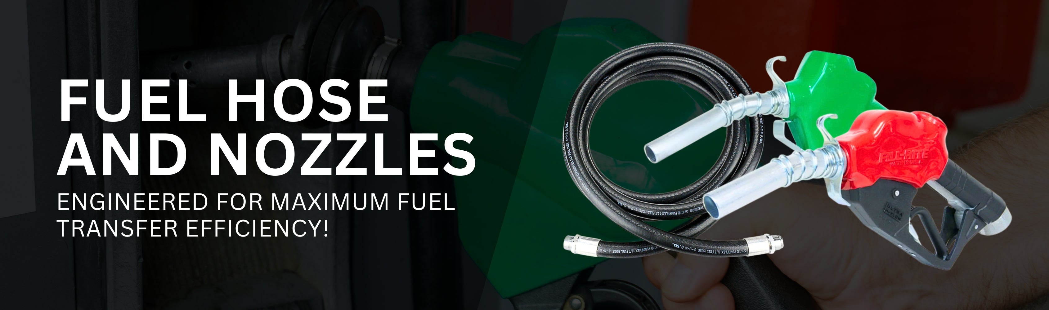 Fuel Hose and Nozzles Banner