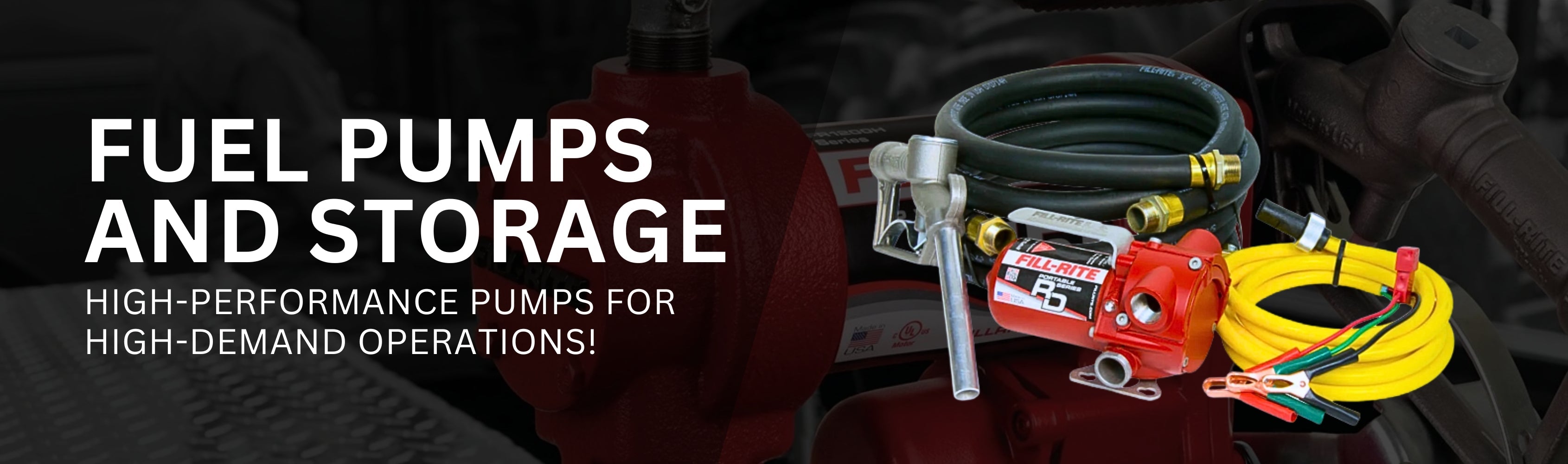 Fuel Pumps and Storage Banner