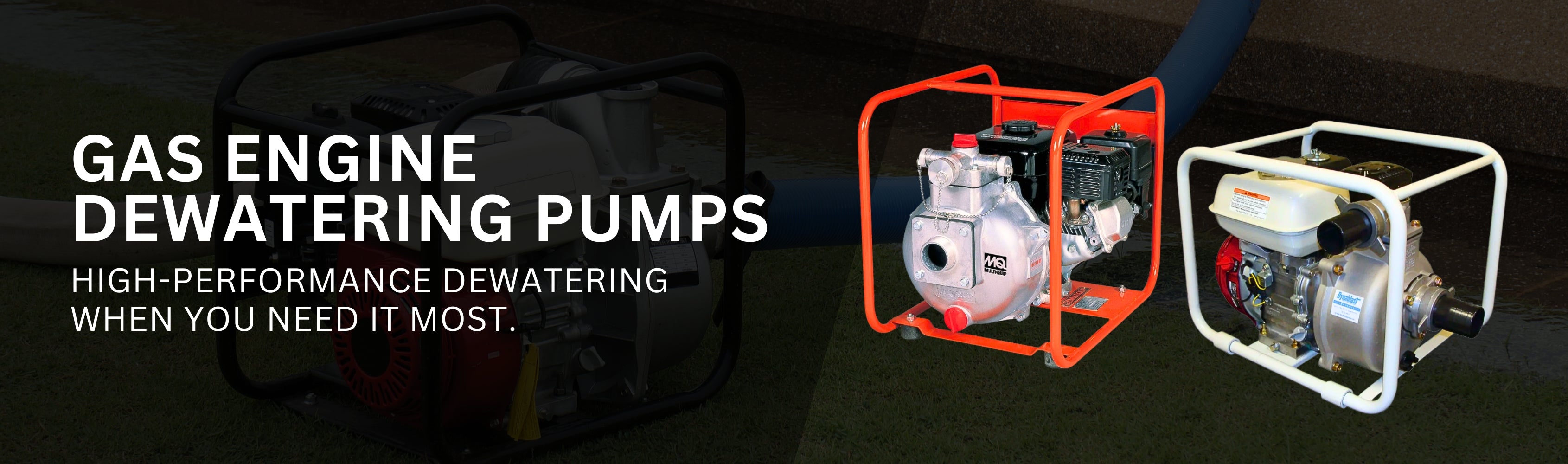 Gas Engine Dewatering Pumps Banner