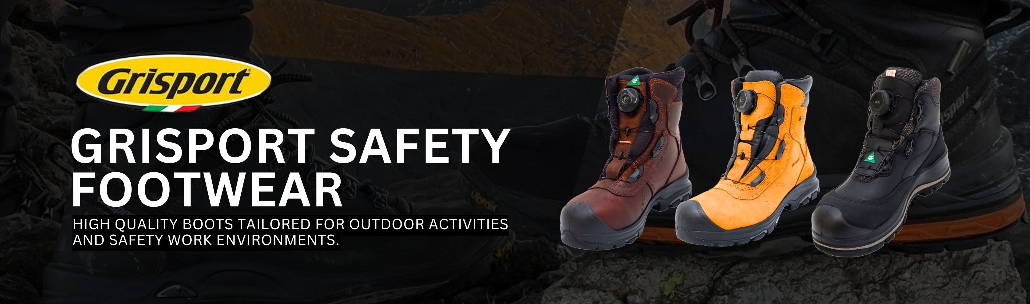 Grisport Safety Footwear – High-Quality Italian Boots Banner