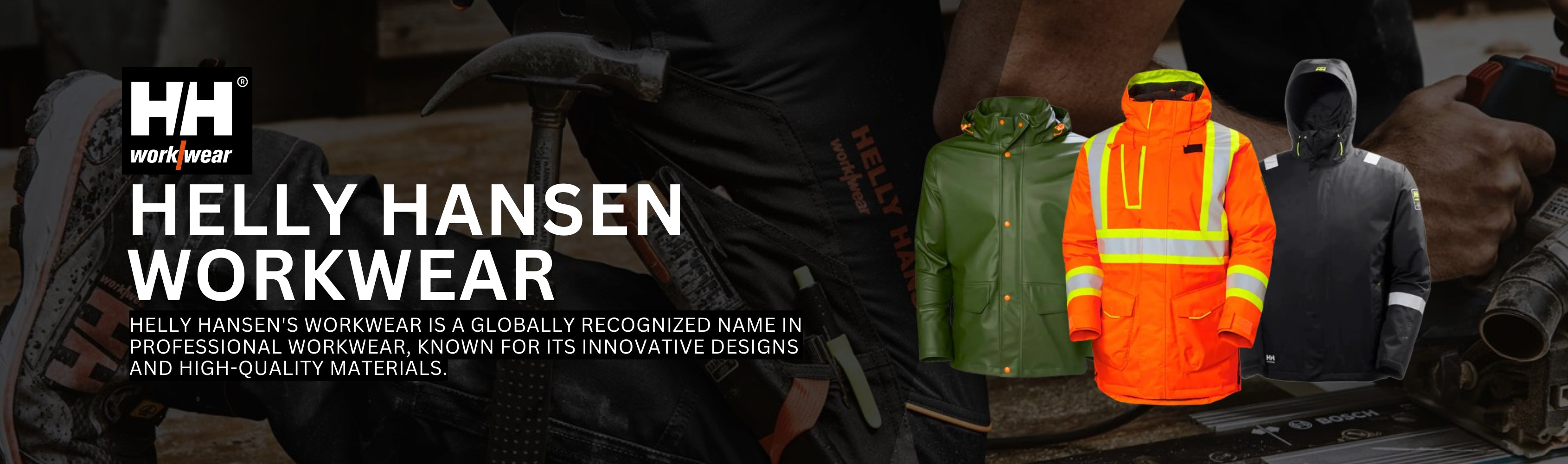 Helly Hansen Workwear — Jackets, Coveralls, Work Pants & More Banner