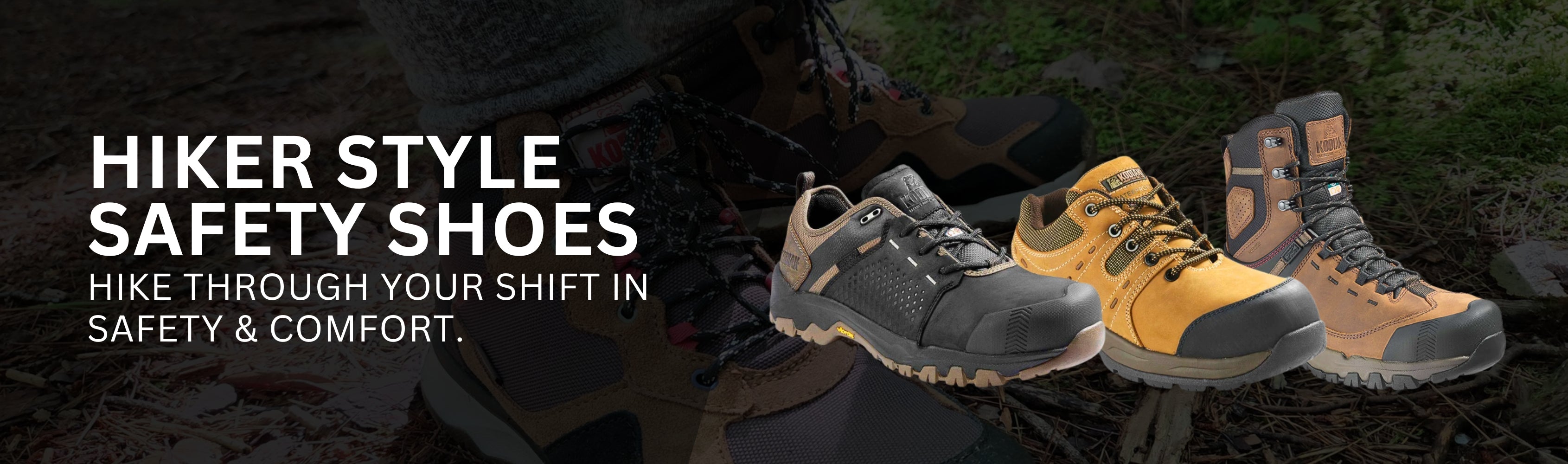 Hiker Style Safety Shoes Banner