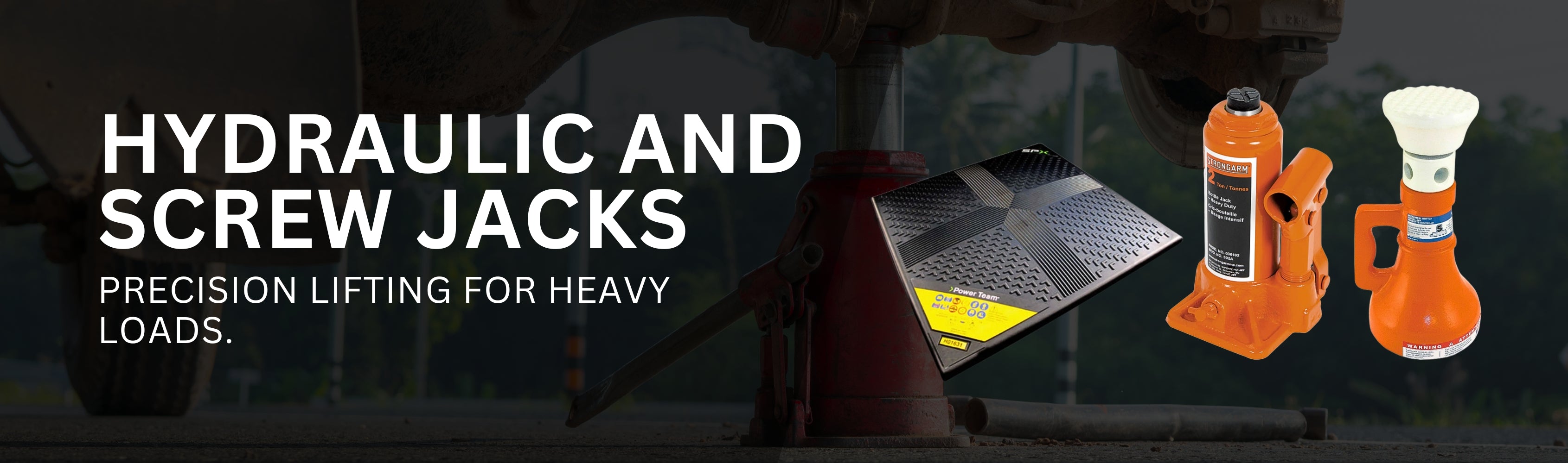 Hydraulic and Screw Jacks Banner