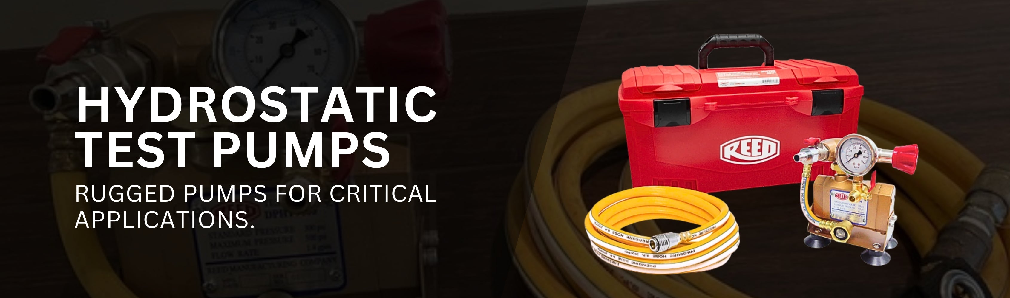 Hydrostatic Test Pumps Banner