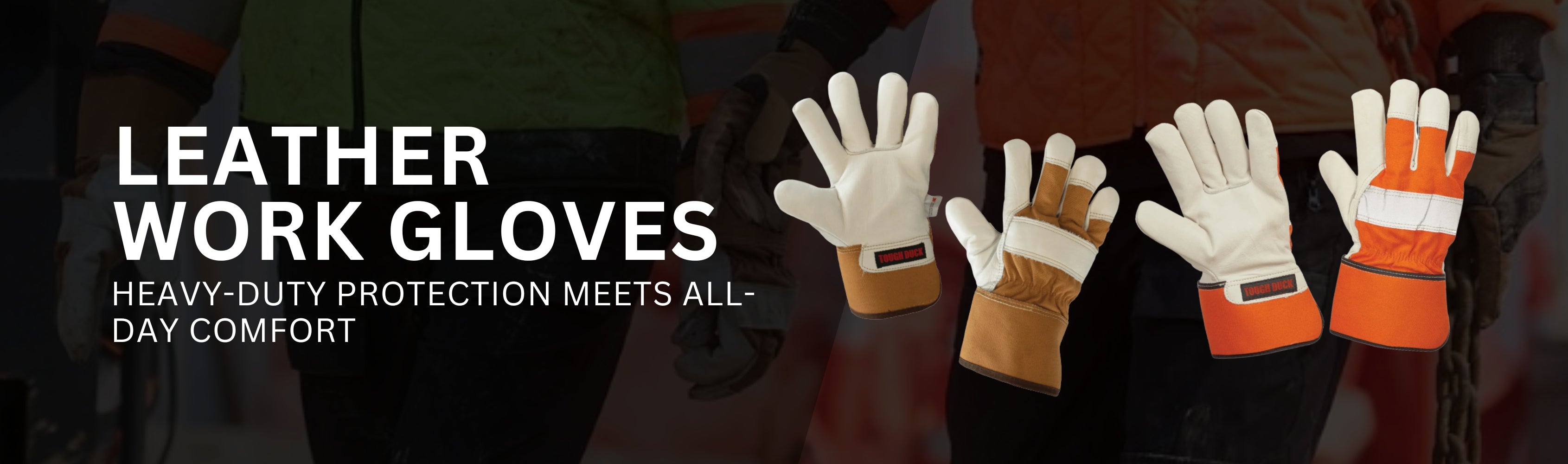 Leather Work Gloves Banner