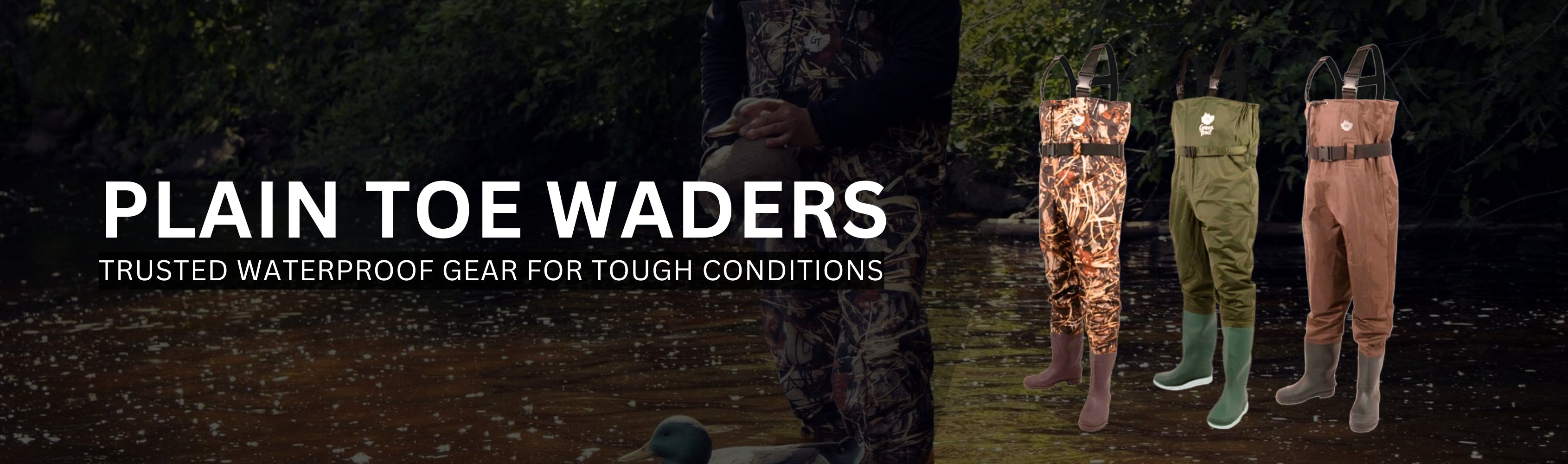 Plain Toe Waders Banner