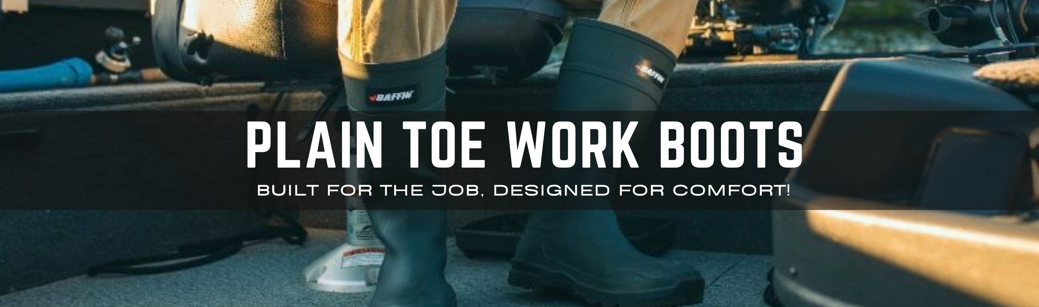 Plain Toe Work Boots Banner
