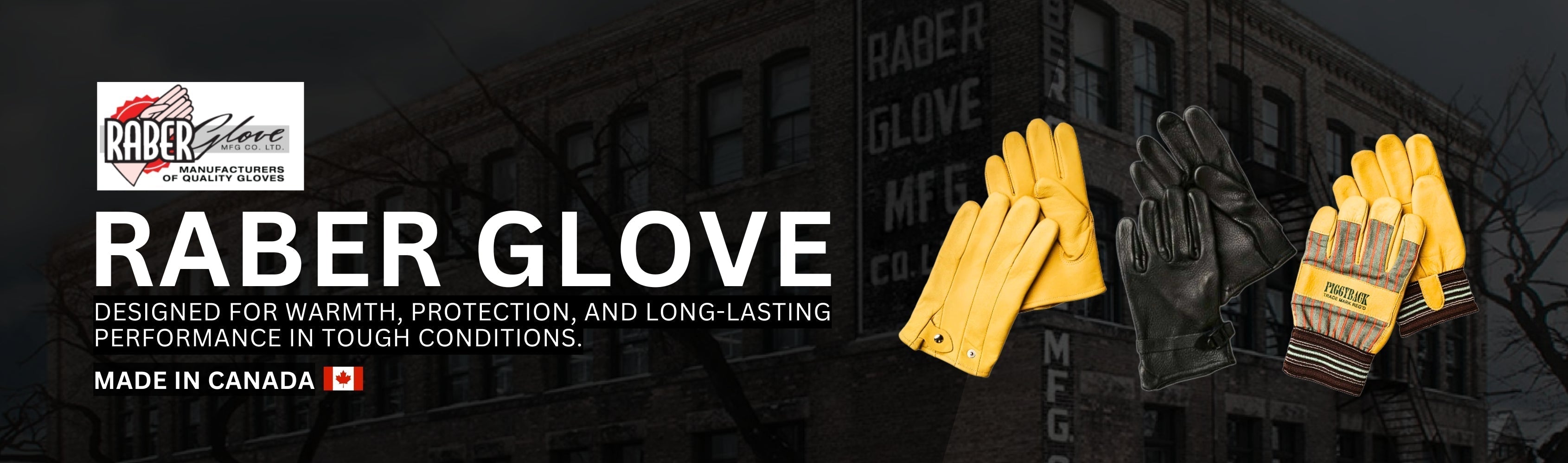 Raber Glove Banner
