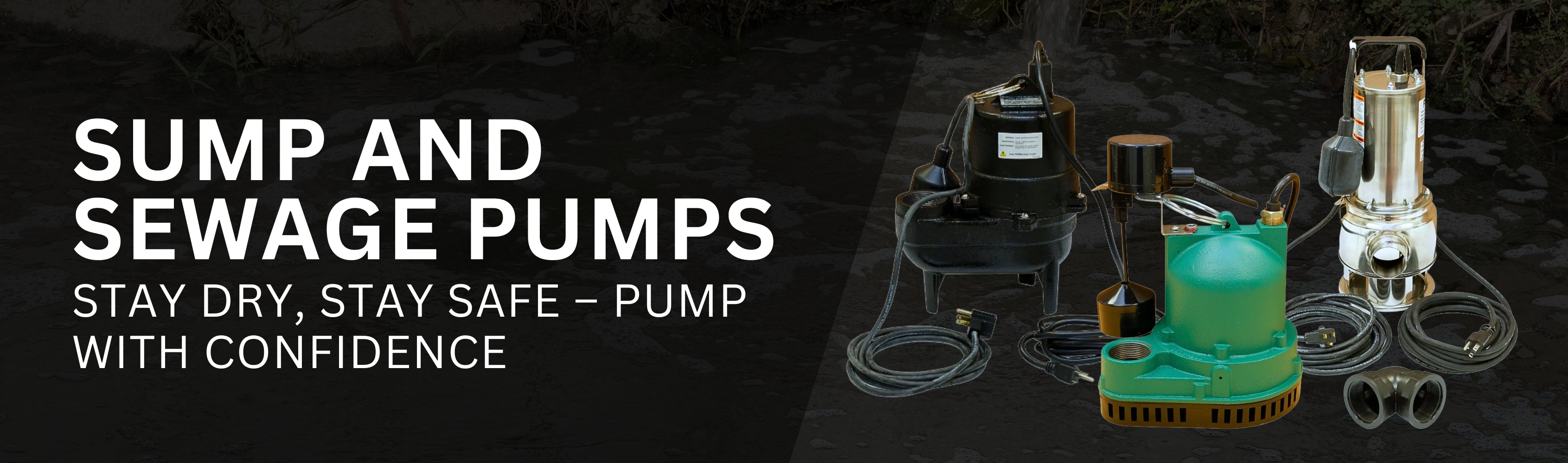 Sump and Sewage Pumps Banner
