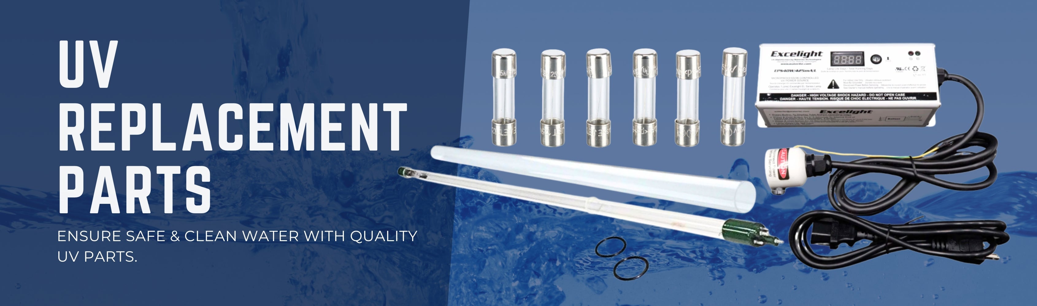 UV Replacement Parts Banner