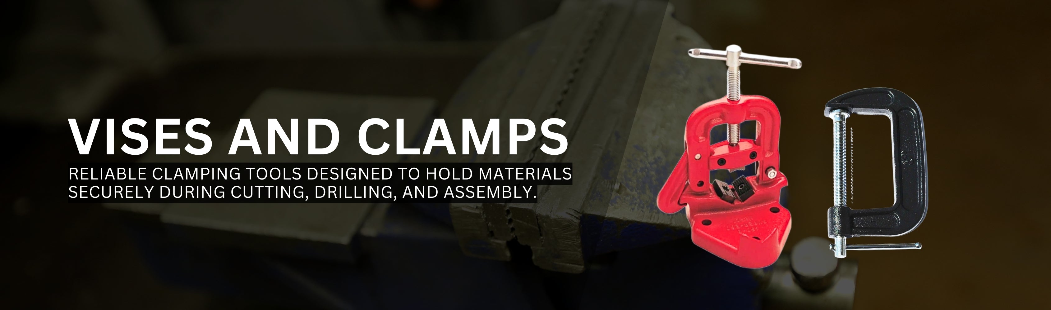 Vises and Clamps Banner