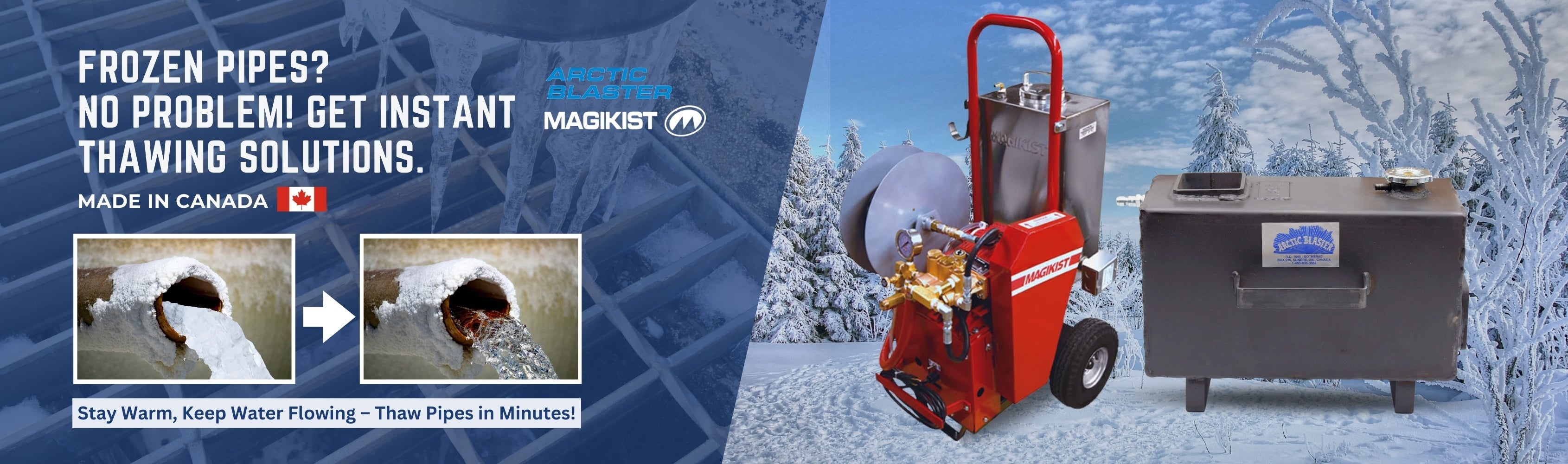 Winter Pipe Thawing Solutions Banner