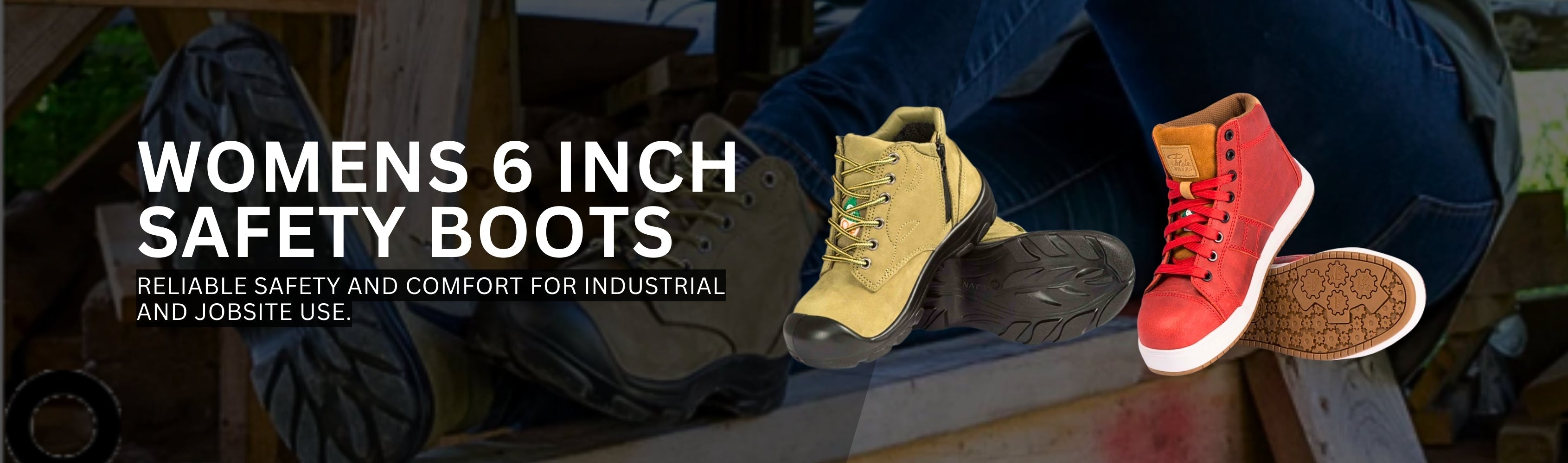Womens 6 Inch Safety Boots Banner