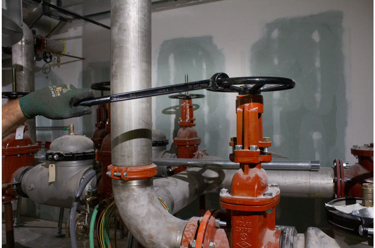 Reed VW2 Valve Wheel Wrench – 22" Forged Steel Single-End Tool with Hook Grip for Safe Valve Operation in Waterworks, Industrial & Utility Applications