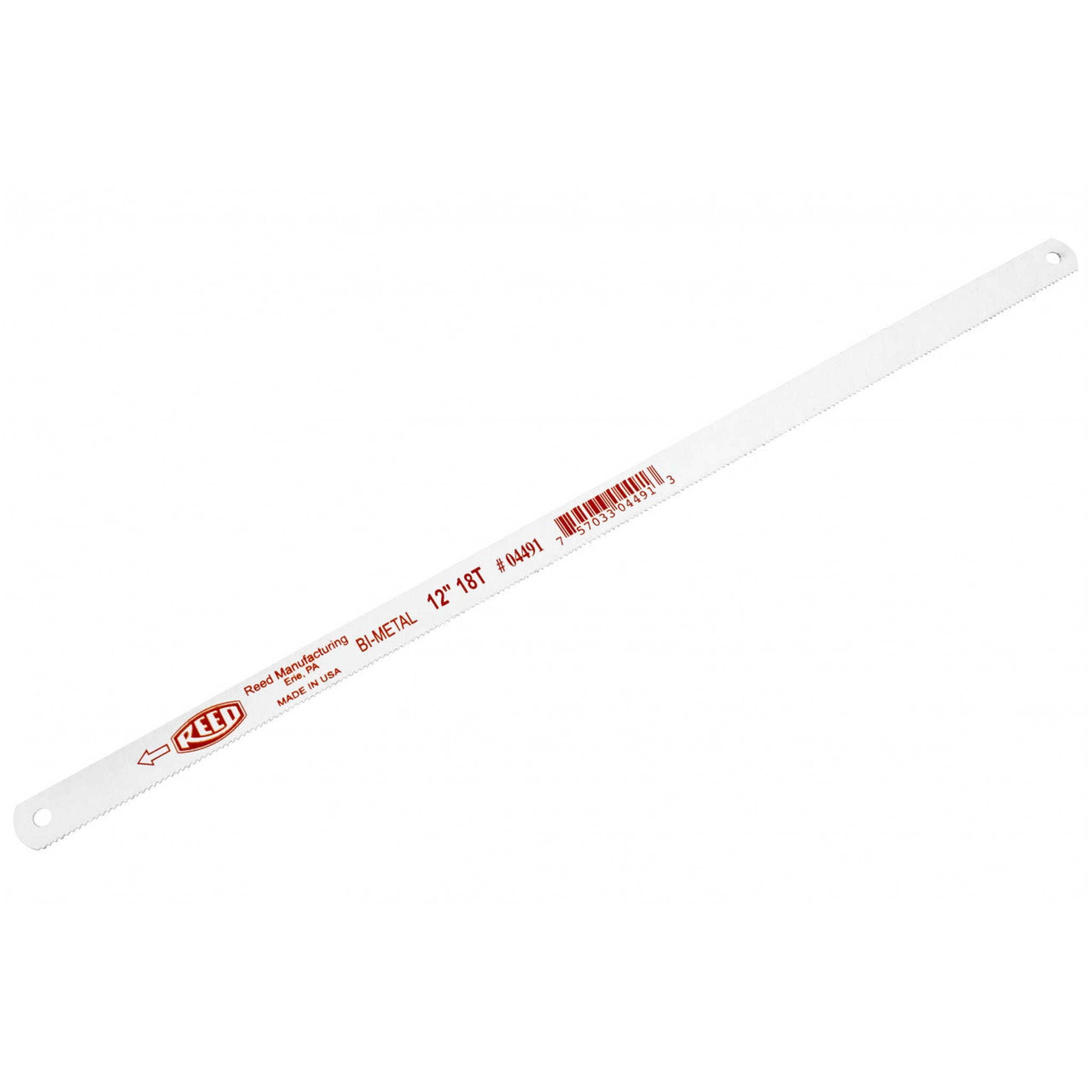 Reed 12" Bi-Metal Hack Saw Blades - High-Speed Steel, Electron-Beam Welded, Heavy-Duty, Set for Precision Cutting, Professional Quality | Pack of 10