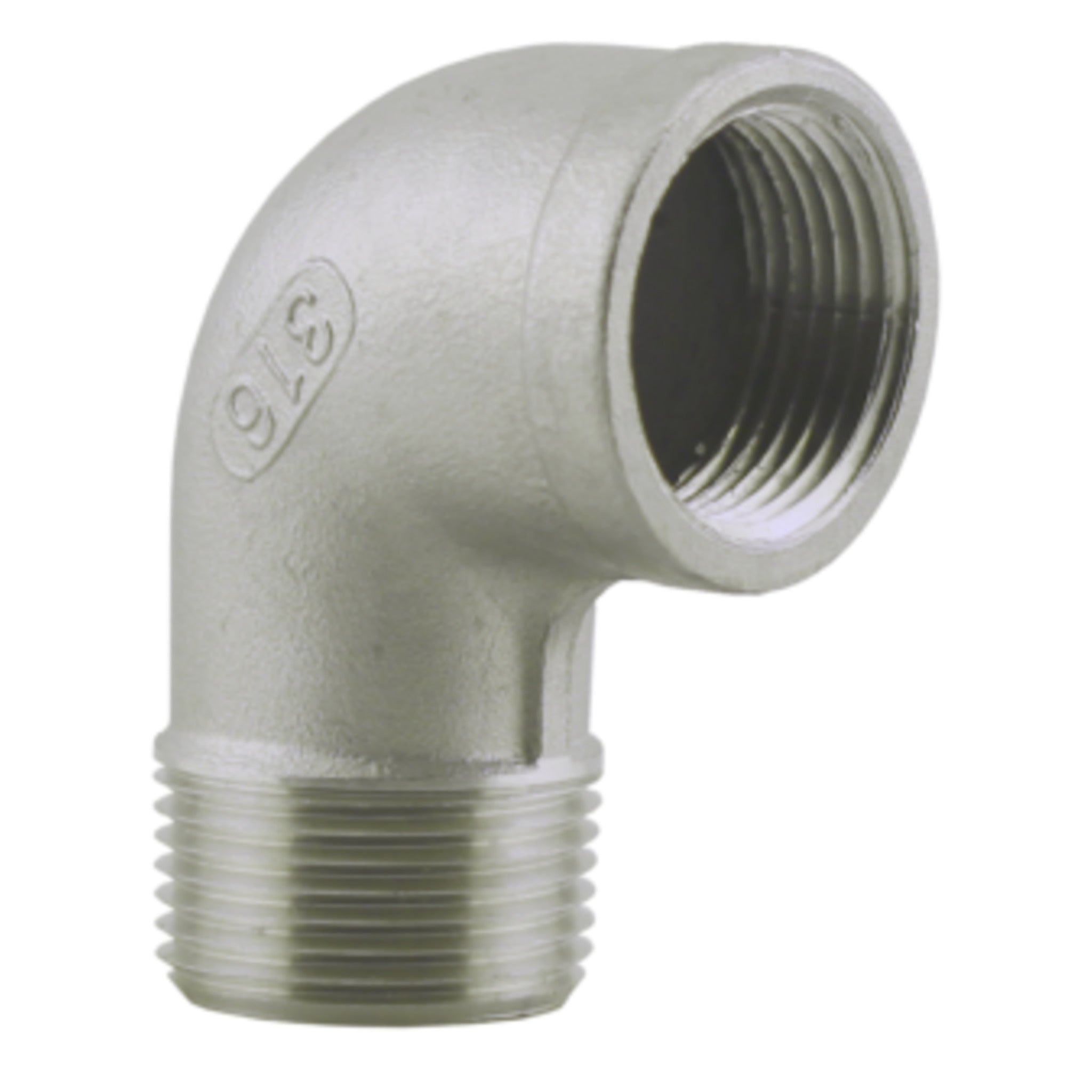 316 Stainless Steel Schedule 40 90° Street Elbow Pipe Fitting - MPT x FPT - Corrosion Resistant, NPT for Marine, Chemical Systems | Sizes: 1/8" to 2"