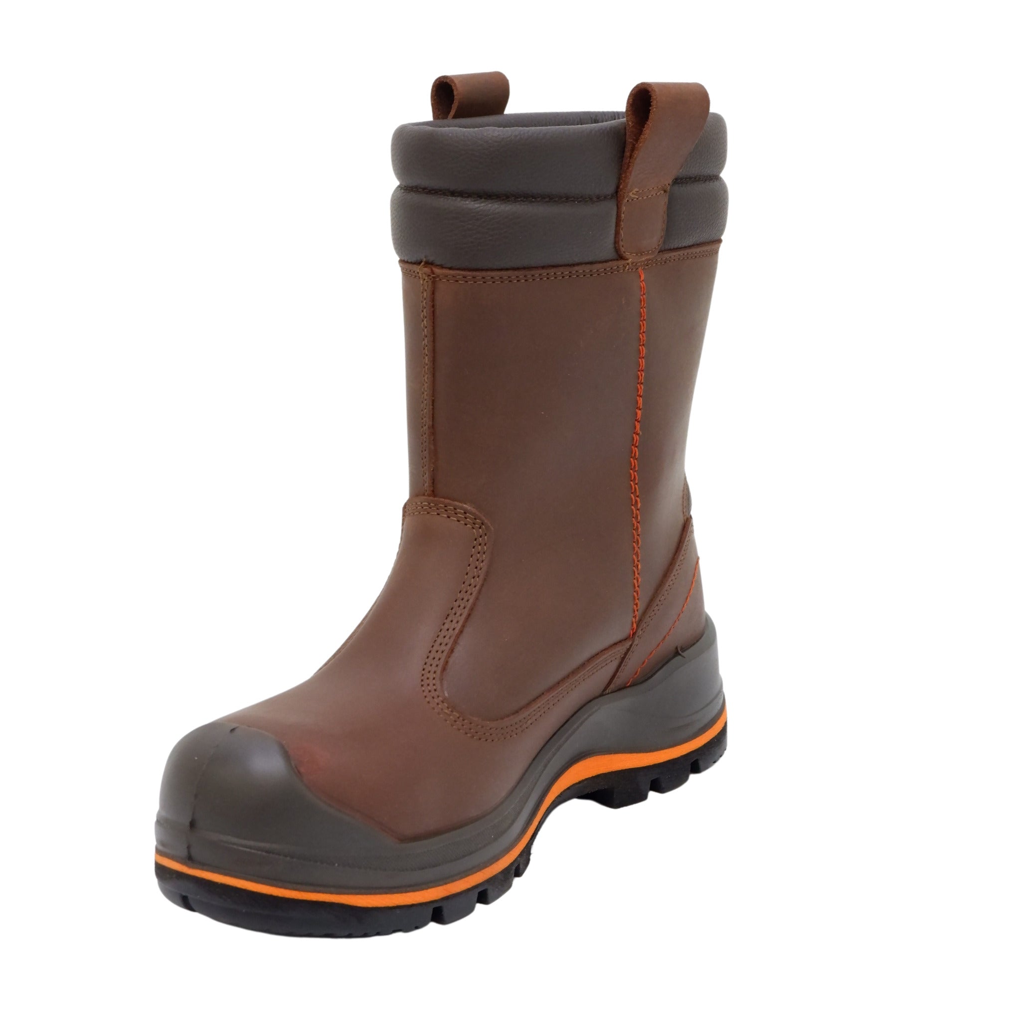 Grisport Men's Moose Pull-On Winter Safety Boots - Leather Waterproof, Vibram® Megagrip Pro Sole, Sizes 7-13 - CSA/ASTM, ESR/EH Rated for Rugged Use