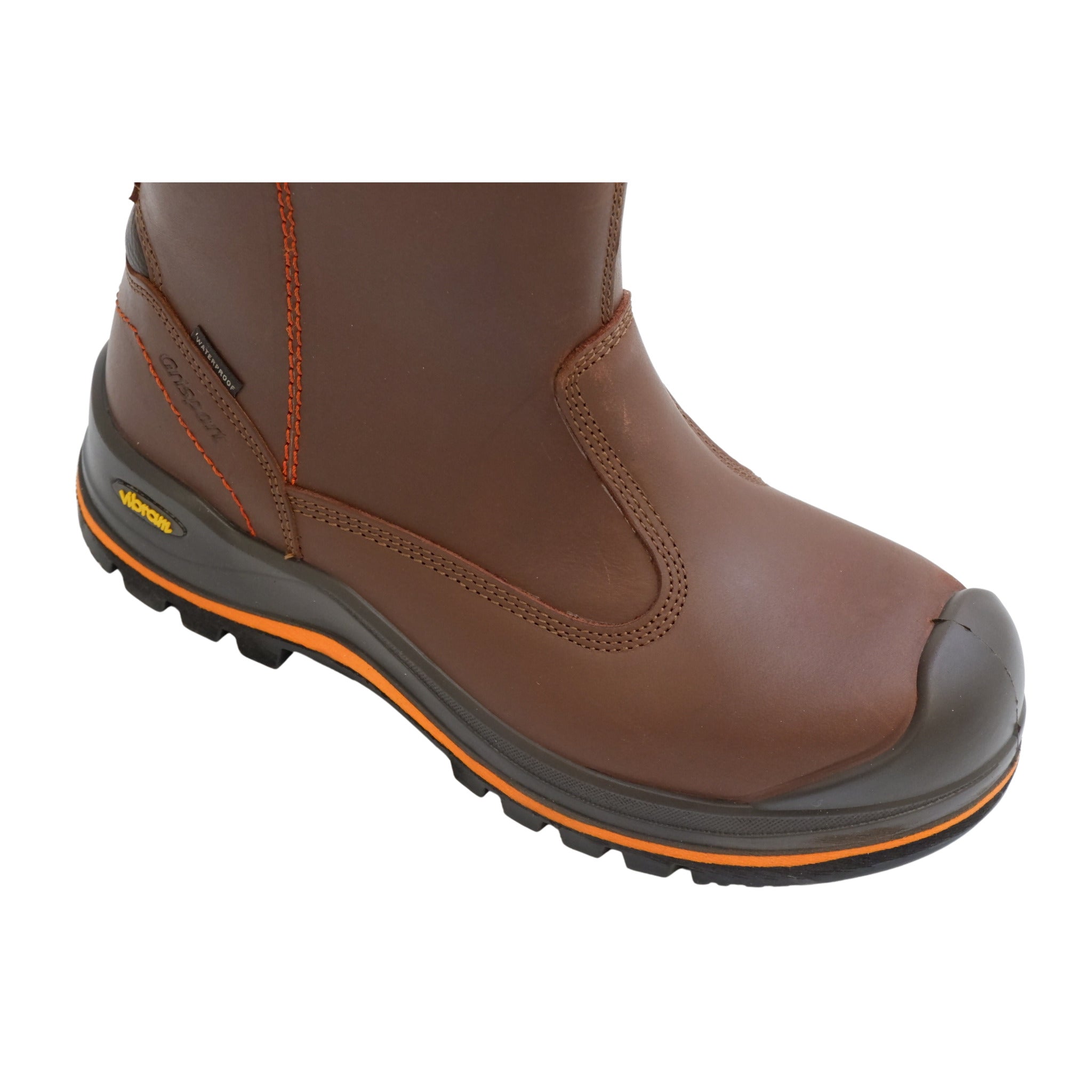 Grisport Men's Moose Pull-On Winter Safety Boots - Leather Waterproof, Vibram® Megagrip Pro Sole, Sizes 7-13 - CSA/ASTM, ESR/EH Rated for Rugged Use