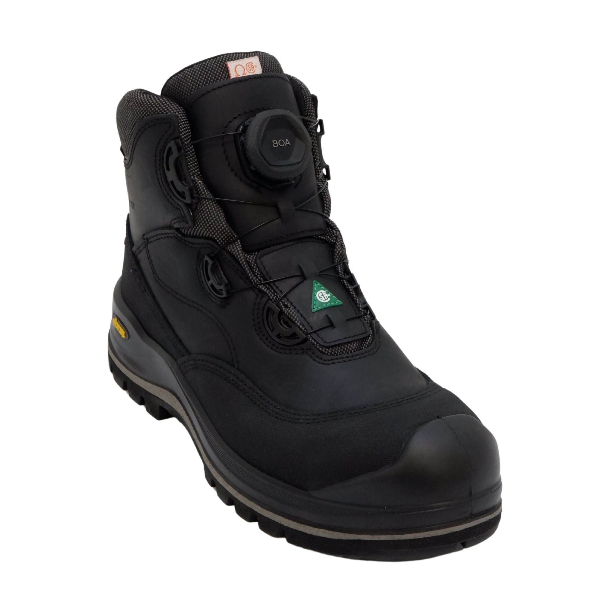 Grisport Men's BOA Wolf 6" Safety Work Boots - Waterproof, Vibram Sole, Composite Toe - CSA/ASTM & ESR/EH Rated, Ideal for Heavy Industry | Sizes 7-13