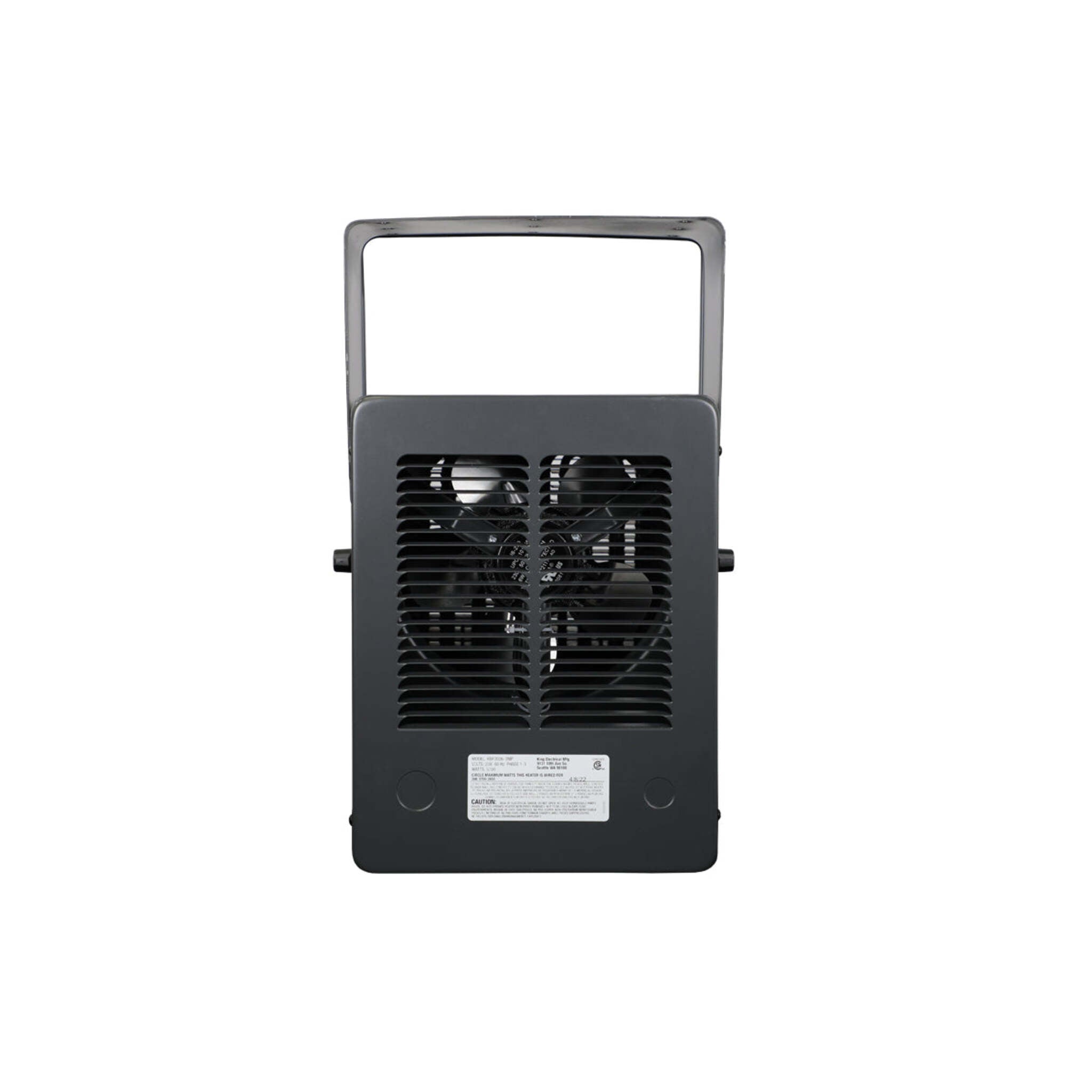 King KBP Compact Electric Unit Heater | Multi-Watt | 120V & 240V Models | Built-In Thermostat | Wall/Ceiling Mount | Shop, Garage, Greenhouse Heat