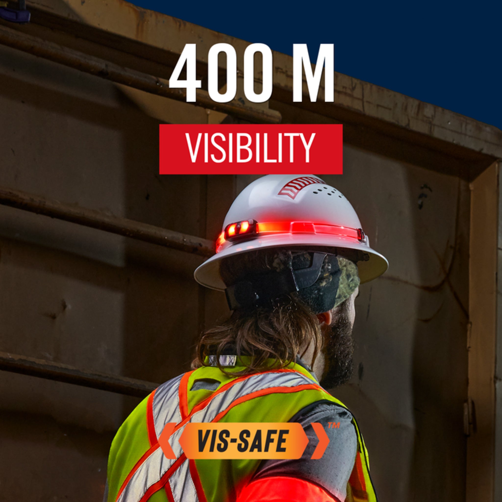 Coast® LHS300 Rechargeable Helmet Light Strap - 270° Visibility, 400M Range, USB Rechargeable, 12-Hour Battery, IP54 Water-Resistant, Durable