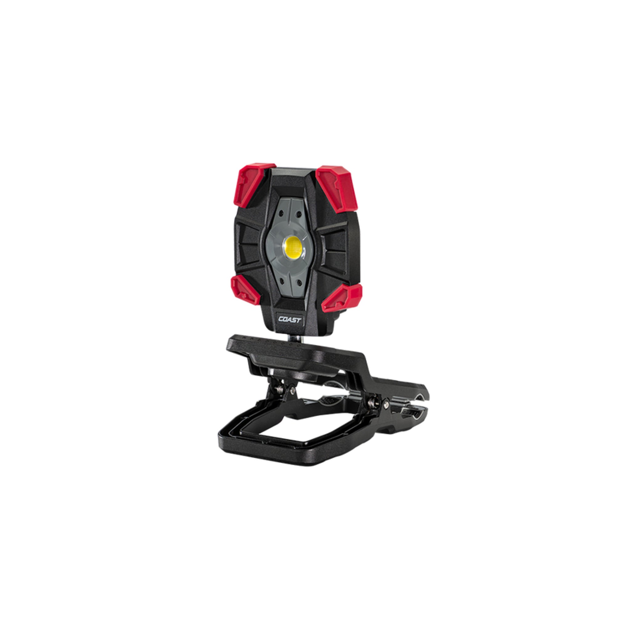 Coast® CL40R Rechargeable Clamp Work Light - 3900 Lumens, 87M Beam Distance, 360° Rotation, Dual Power, USB-C, Power Bank, IP54 Rated, Durable
