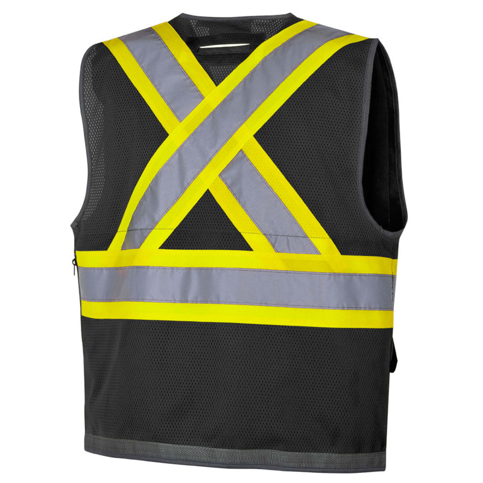 Pioneer Men's Hi Vis Safety Surveyor Vest | CSA/ANSI Certified, Poly Mesh Back, 12 Pockets, Durable Oxford Front, Breathable Workwear | Sizes S-4XL - Items