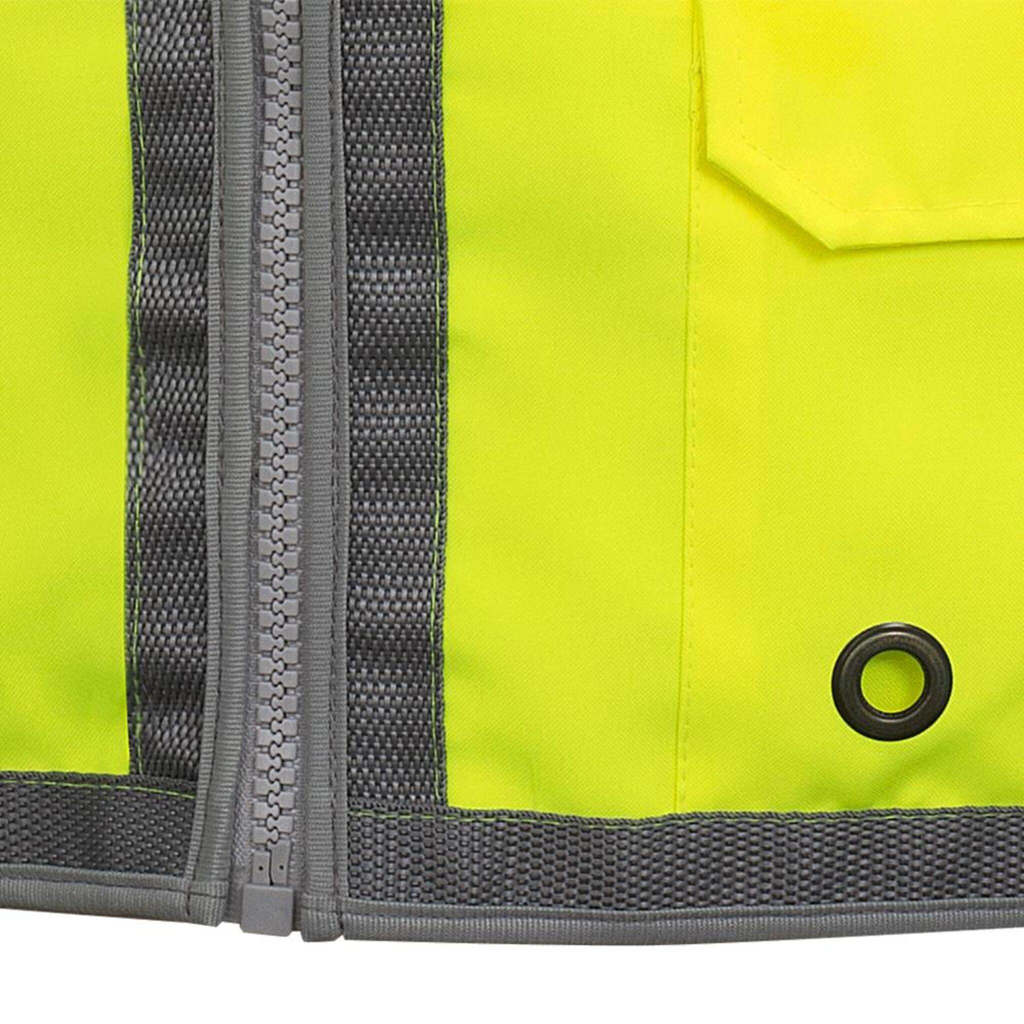 Pioneer Men's Hi Vis Safety Surveyor Vest | CSA/ANSI Certified, Poly Mesh Back, 12 Pockets, Durable Oxford Front, Breathable Workwear | Sizes S-4XL - Items
