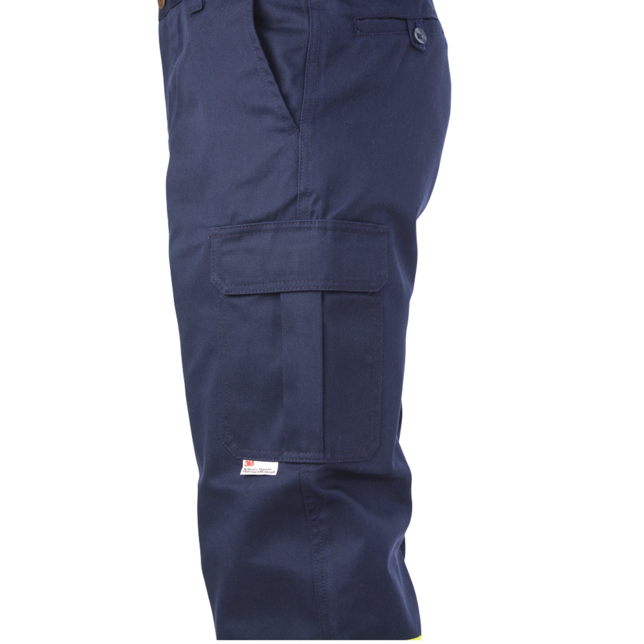 Tough Duck S607 Men's Hi Vis Safety Work Pants | Poly/Cotton Cargo Reflective - CSA Compliant, Durable Comfort for Heavy-Duty Work | Sizes 30-44 - Items