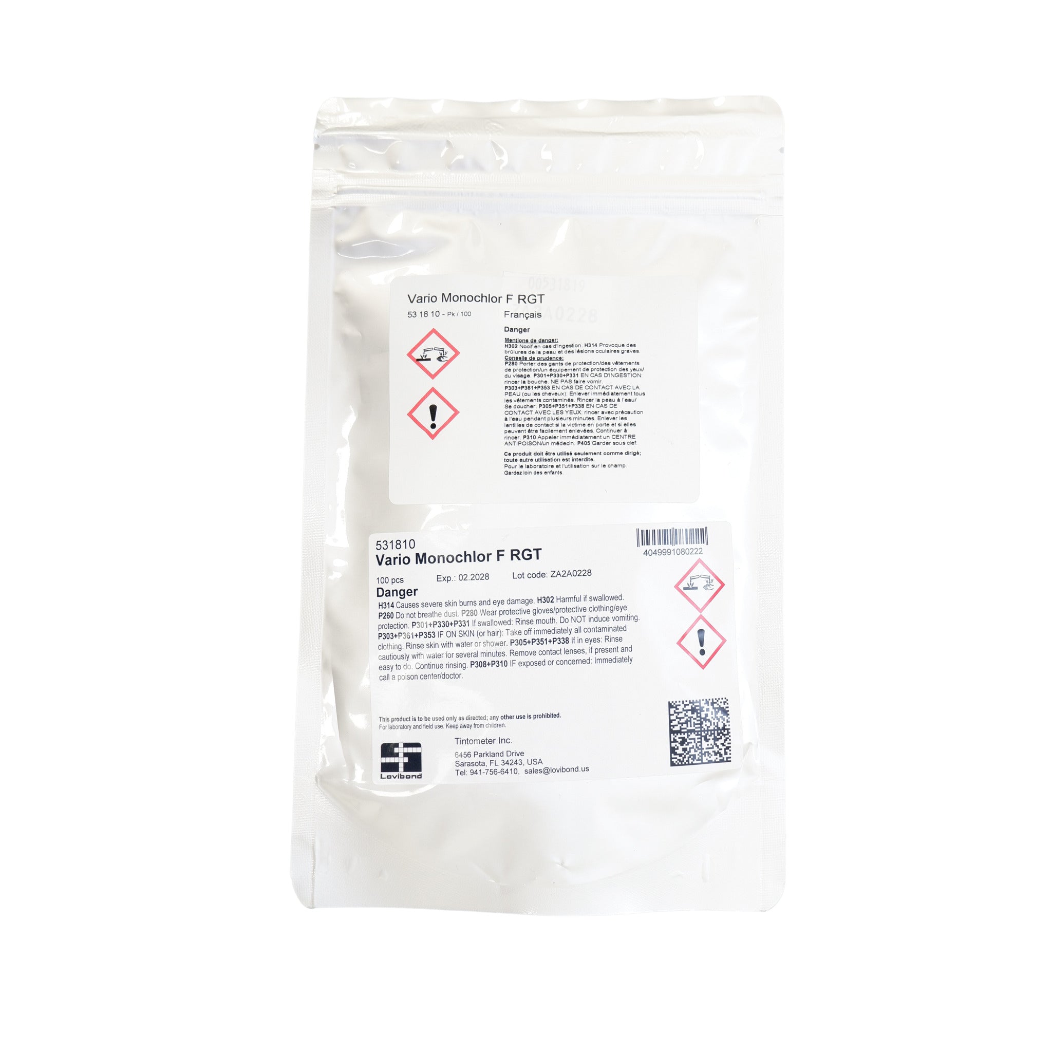 Vario Monochlor F Reagent Powder Pillows – Indophenol Method | Compatible with Lovibond® & Hach® Instruments | Pack of 100 for Monochloramine Testing