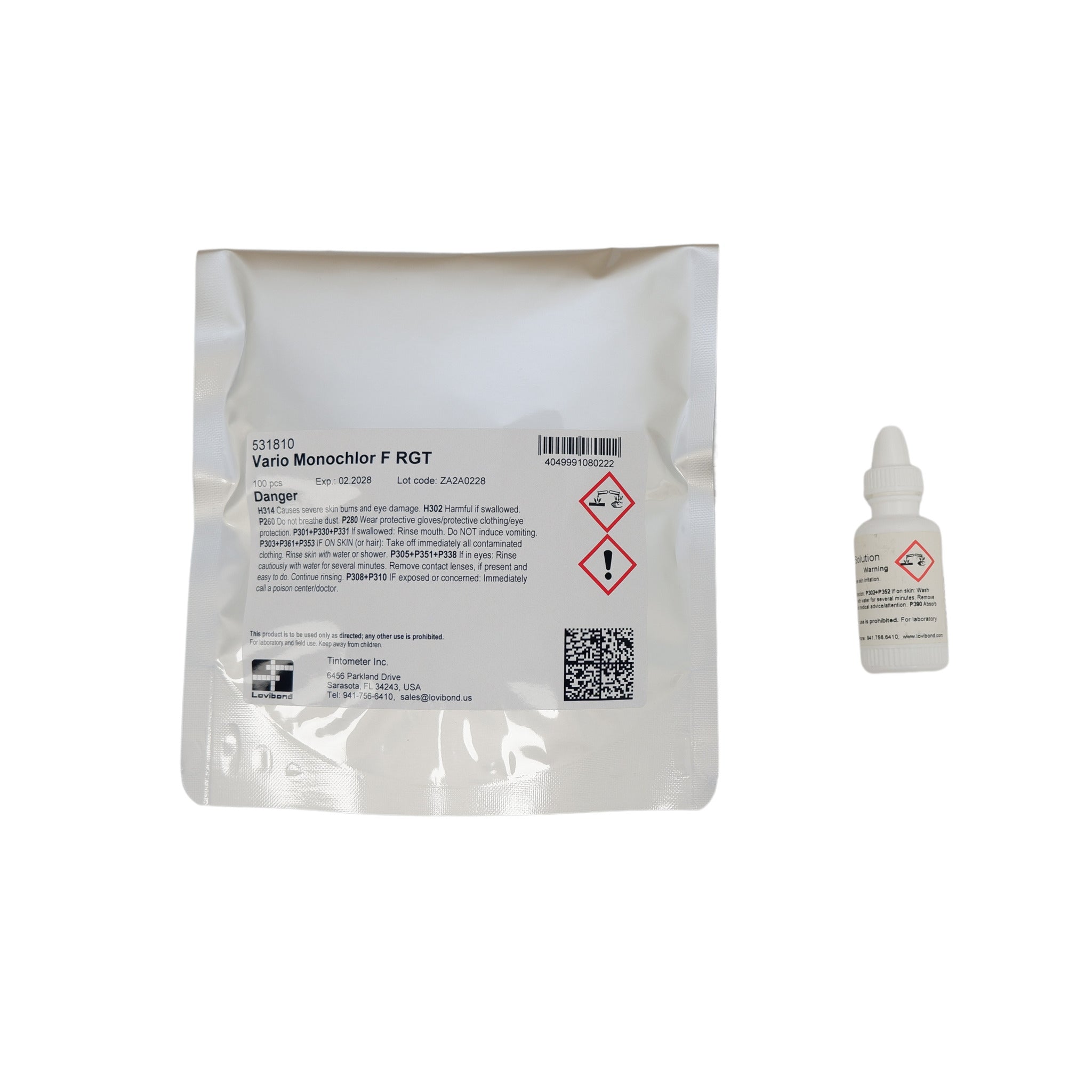 Vario Free Ammonia Monochloramine Reagent Set | 100 Tests Using Indophenol Method | Compatible with Lovibond®, Hach®, and Other Instruments