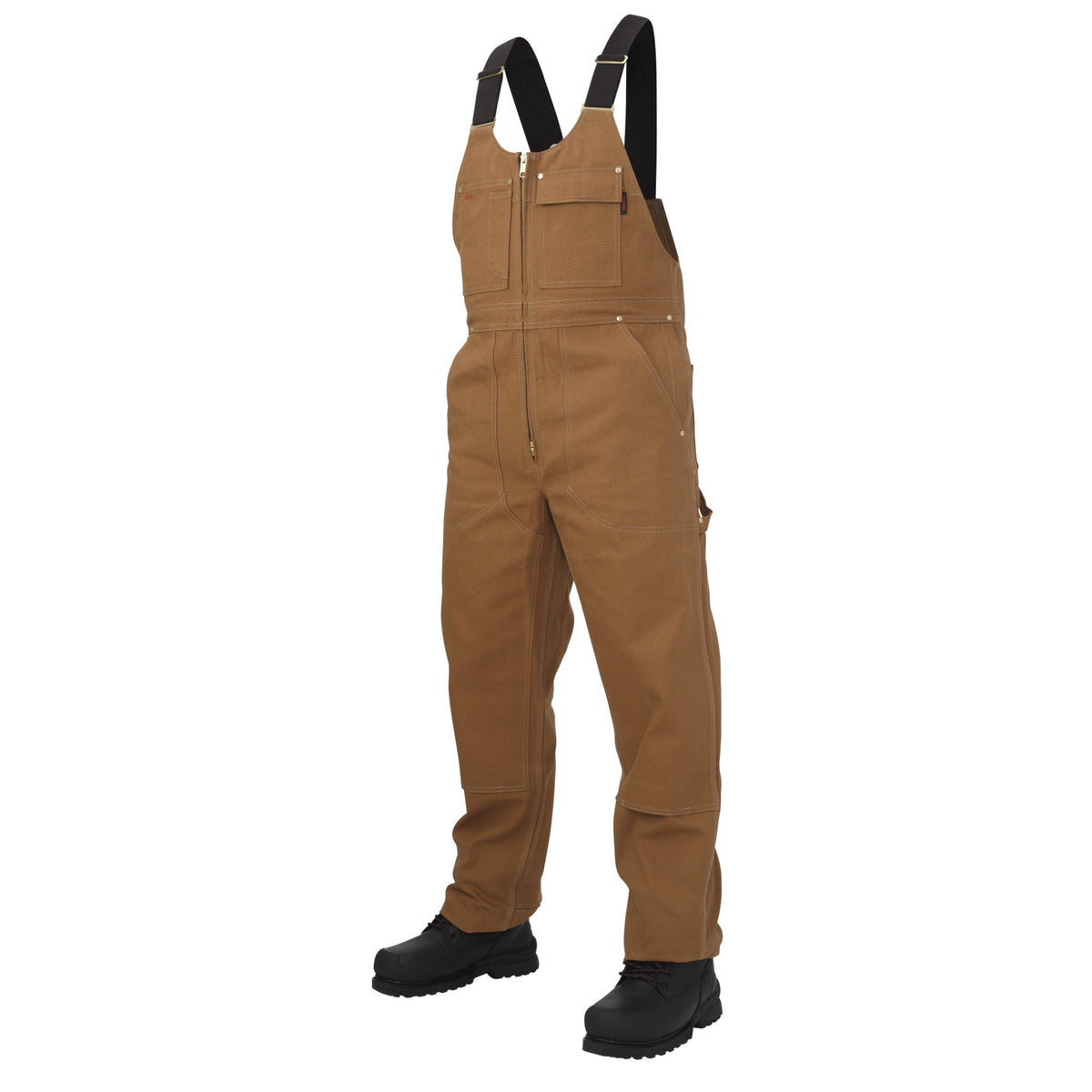 Tough Duck WB04 Men's Deluxe Unlined Bib Work Overalls - 12 oz Cotton Duck, Water-Repellent Finish, Rugged, Durable, Adjustable Straps | Sizes S-5XL - Items