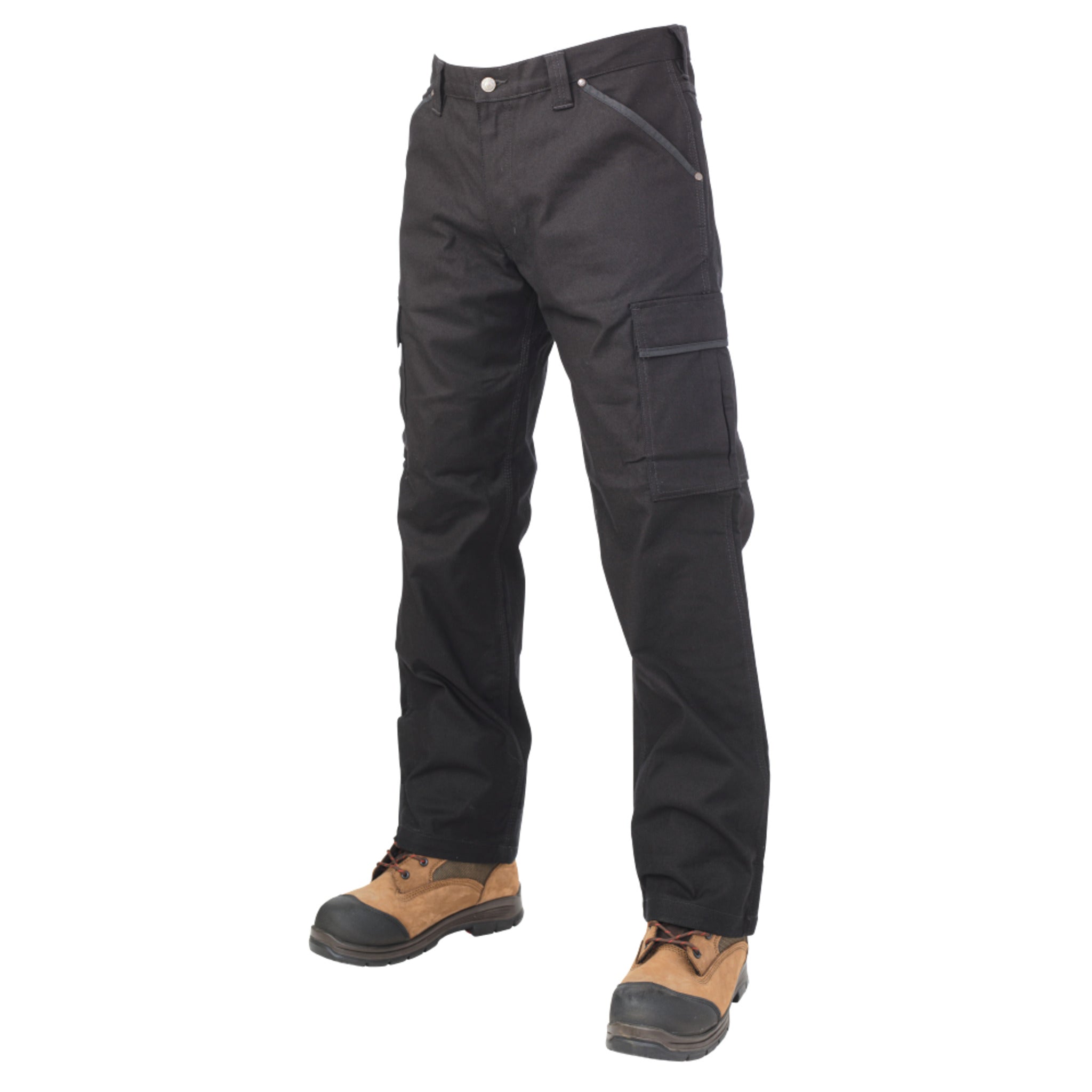 Tough Duck WP01 Men's Work Cargo Pants - Flex Duck Cotton Heavy Duty, Reinforced Pockets, Stretchable Smart Duck Fabric, Durable Workwear | Sizes 30-44