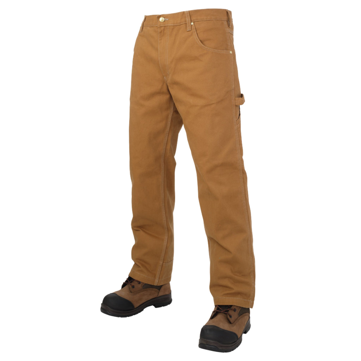 Tough Duck WP02 Men's Work Pants Washed 12 oz Cotton Duck, Roomy Straight Fit, Triple-Stitched, Reinforced Hem, Hammer Loop | Sizes 30-44 - Items