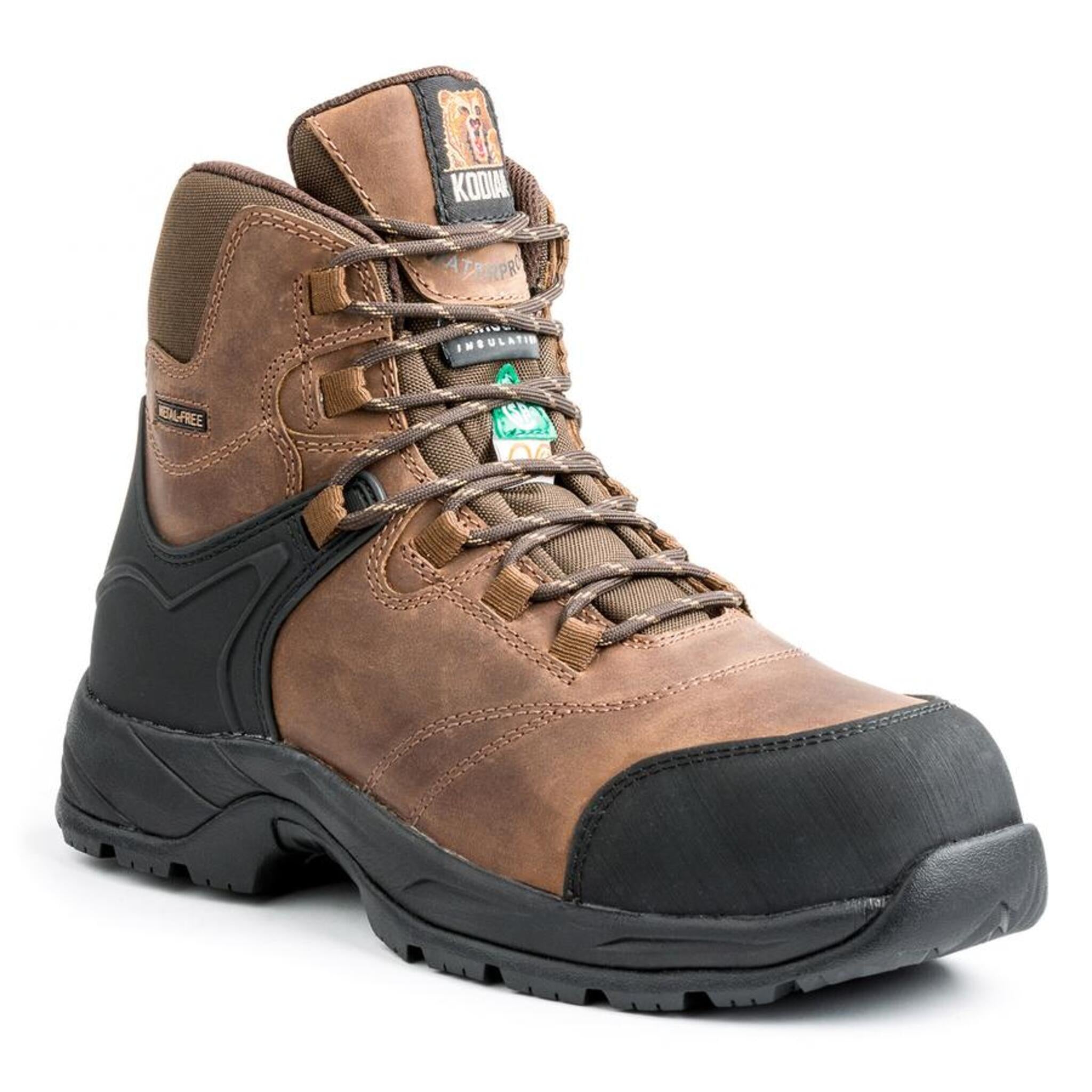 Kodiak Men s Journey 6 Waterproof Safety Work Boots Leather Compos