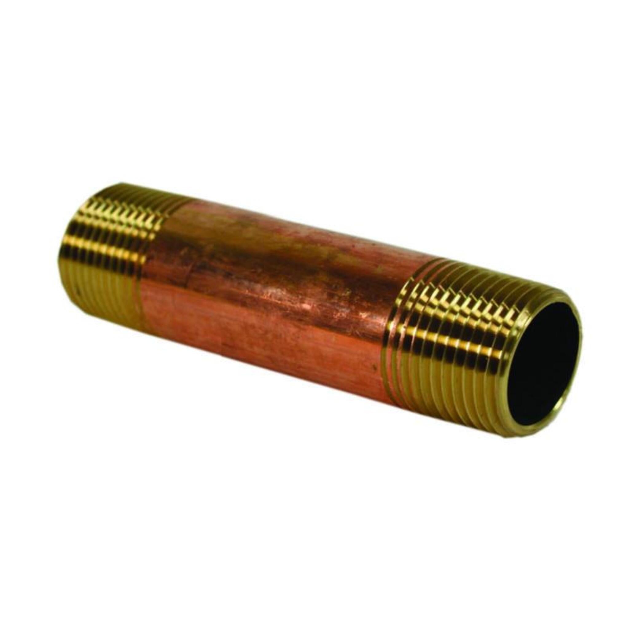 Lead Free Brass Threaded Pipe Nipple X 3" Length Fittings and Valves - Cleanflow