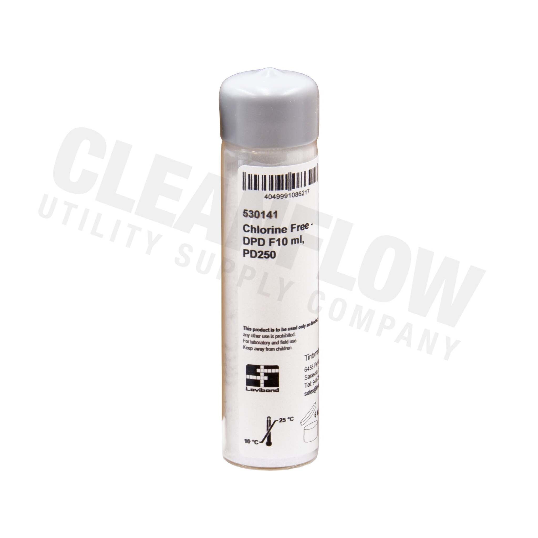 Vario PD250 DPD Free Chlorine Refill Vial for 10 ml Water Samples | 250-Test Vial for PD250 and Swiftest Dispensers