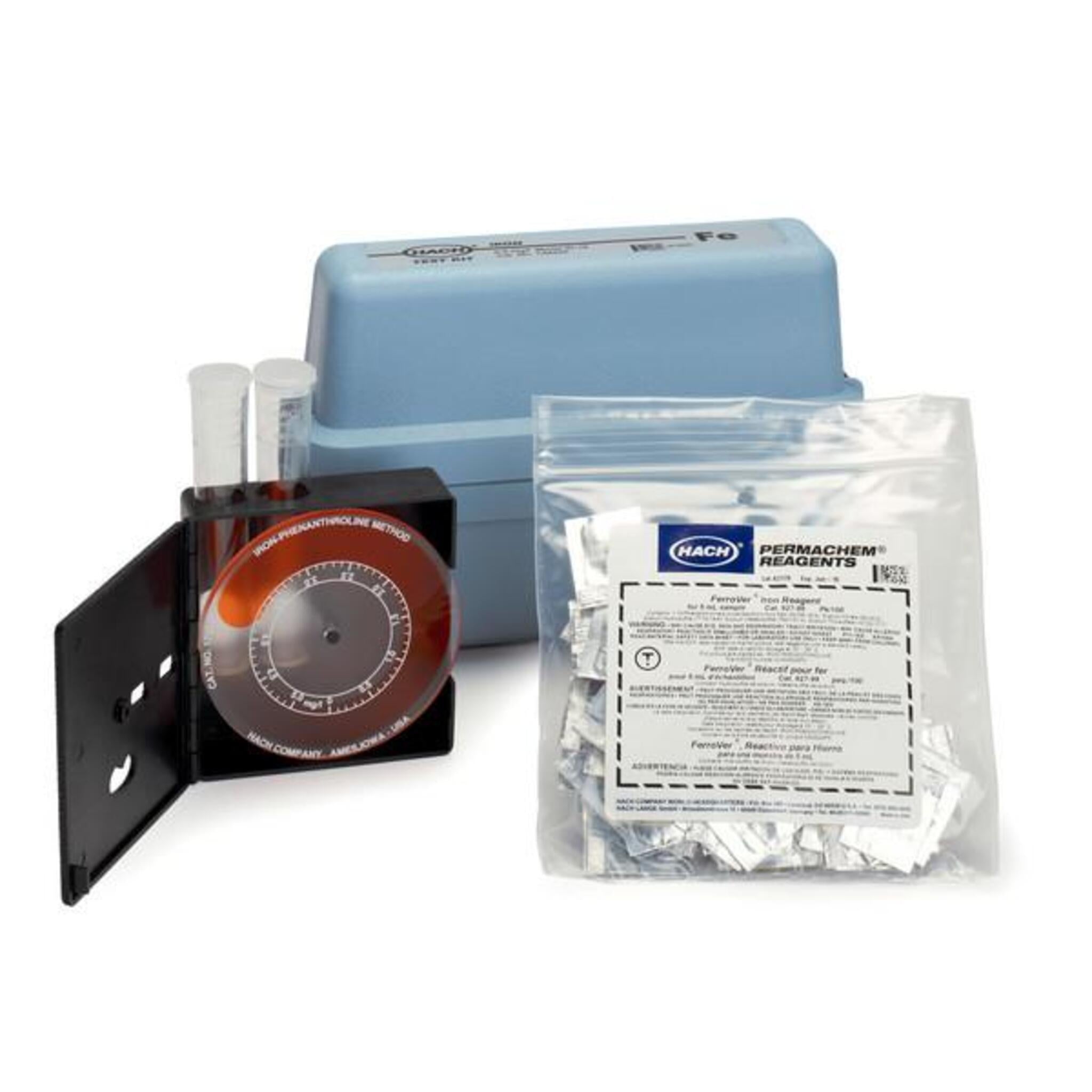Hach Iron Color Disc Test Kit Model IR-18 | 0 - 4 mg/l Fe Water Testing Equipment - Cleanflow