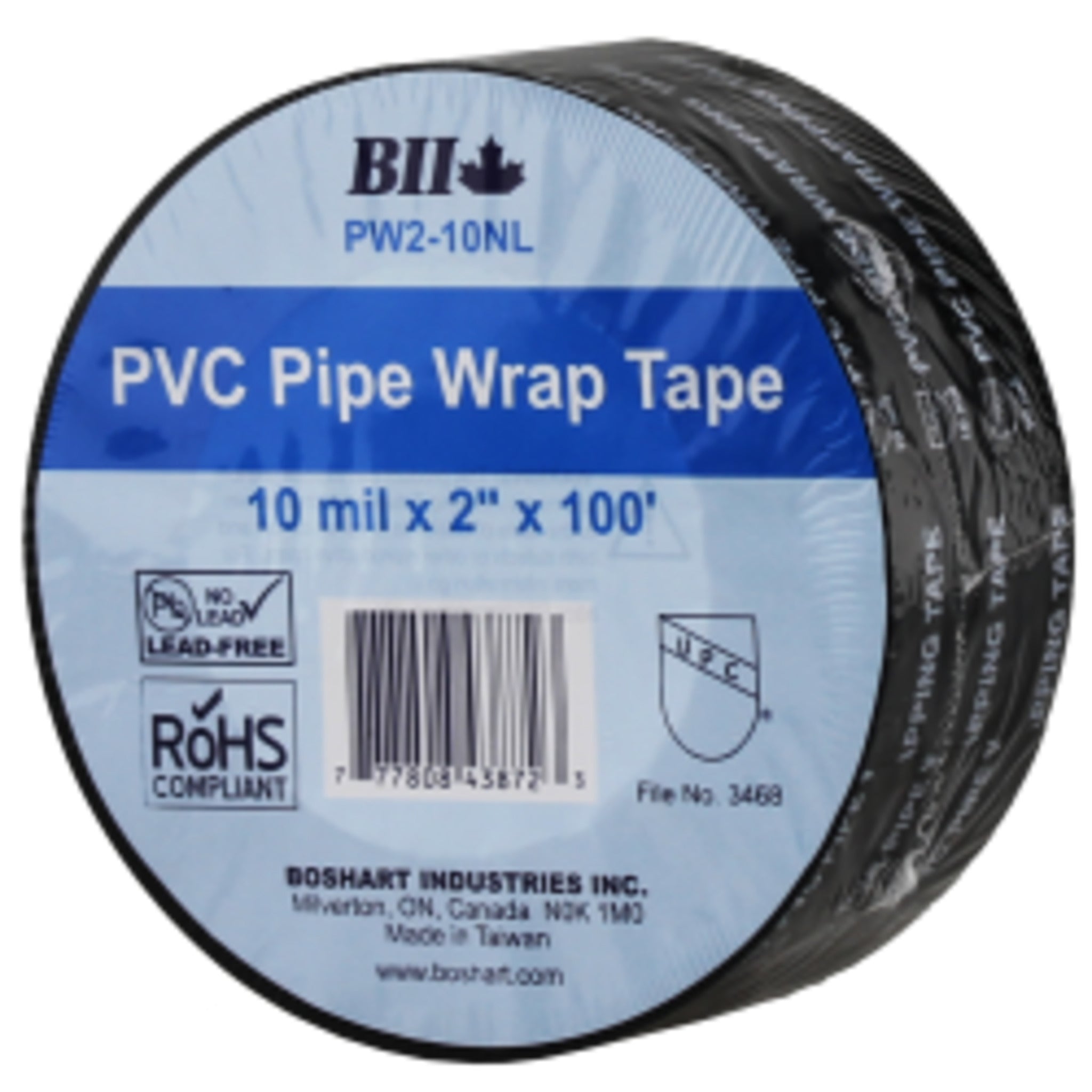 Pipe Wrap Tape All Weather 10-Mil No Lead - 100 Ft Roll